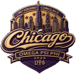 Chicago Conclave 2028 — 86th Grand Conclave of Omega Psi Phi logo